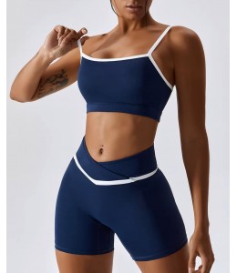 Жіночий комплект Top + Shorts model 194 (Navy)